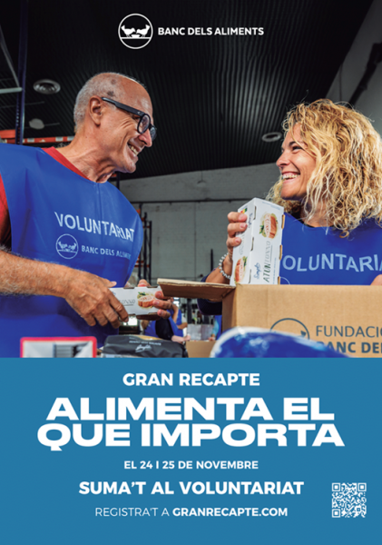 En marcha la nueva edición del Gran Recapte d’Aliments, con la “crida” de voluntariado